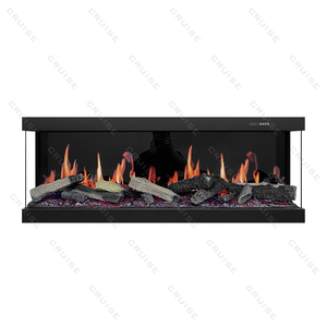 CRUISE tre lati di osservazione del fuoco sincronizzazione della combustione di legno immagine sonora nuovo camino elettrico ologrammo Lcd 1850mm - Product Image 2