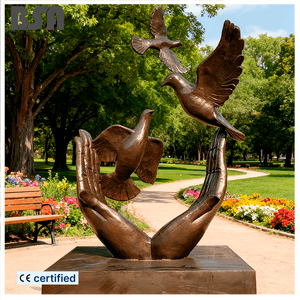 Escultura <span class=keywords><strong>de</strong></span> Paloma <span class=keywords><strong>de</strong></span> la Paz en Bronce Fundido Personalizada para Decoración <span class=keywords><strong>de</strong></span> Plazas - Product Image 1