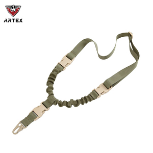 Correa Táctica Americana Personalizada de un Solo Punto Ajustable de Nailon Negro para Caza al Aire Libre con Cuerda Táctica - Product Image 1