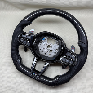 ครึ่งสำหรับพวงมาลัยรถสปอร์ตหนังคาร์บอนไฟเบอร์สำหรับ M Series M5 M3 G80 M4 G82 G01 X4 G02 X5 G05 X6 G06 G11 G12 - Product Image 5