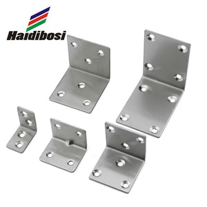 Soportes de esquina en forma de L de acero inoxidable Hardibosi de 32x32x20 mm a 71x71x49 mm para conectores de muebles - Product Image 1