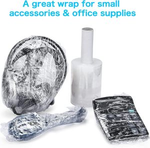Mini Clear Industrial <b>Stretch</b> <b>Wrap</b> Film with Handle, Thick Self-Adhering <b>Stretch</b> <b>Wrap</b> - Product Image 5