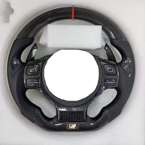 Volante de cuero de fibra de carbono personalizado de alta calidad para <span class=keywords><strong>Lexus</strong></span> IS350 GS350 GS300 IS250 IS ES <span class=keywords><strong>RX</strong></span> NX LS UX LC GS GX LX LC - Product Image 1