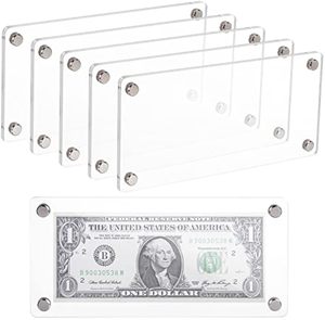 カスタムアクリルマネーUSバンクノート通貨ディスプレイフレーム装飾用
