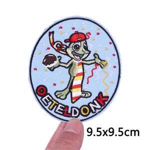 Patch brodé complet Oeteldonk, motif grenouille de carnaval des Pays-Bas, thermocollant pour vêtements - Product Image 5