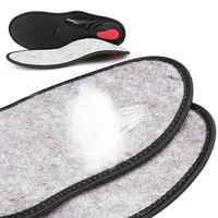 Nouvelles semelles intérieures en feutre et latex avec soutien de la voûte plantaire, coussin PPT, alignement médial et latéral, pour voûte plantaire basse, confort sportif et course à pied, inserts et coussinets pour chaussures