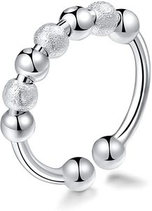 <span class=keywords><strong>Anillo</strong></span> giratorio de acero inoxidable SC 2022 para <span class=keywords><strong>hombre</strong></span> y mujer, sortija antiestrés para aliviar el estrés - Product Image 4