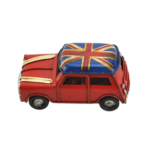 Fatto a mano classico <span class=keywords><strong>Vintage</strong></span> britannico Regno Unito bandiera in metallo Pin modello di auto personalizzato per Home Office Coffee Shop colata lucida decorativa - Product Image 4