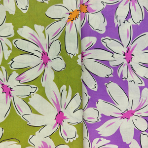 Tissu en coton imprimé numérique floral personnalisé en gros, tissu en coton doux imprimé de fleurs - Product Image 4