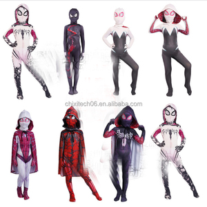 Costumes de <span class=keywords><strong>film</strong></span> d'animation, série Parallel Gwen Spider Blackened Spider, cape moulante 3D pour enfants - Product Image 6