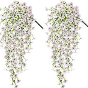 ดอกไม้ประดิษฐ์สีม่วงแบบแขวนผนัง ยี่ห้อ Shuman สำหรับตกแต่งภายนอกอาคาร งานแต่งงาน วันหยุด ร้านอาหาร สำนักงาน ขนาด 30 ซม. - Product Image 4