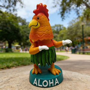 دمية دجاجة هاواي هولا صغيرة للوحة القيادة - Product Image 5