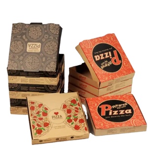 Boîte à pizza <span class=keywords><strong>bio</strong></span> personnalisée de petite taille 33x33, emballage pour restaurant, doublure en carton ondulé, en vente - Product Image 1