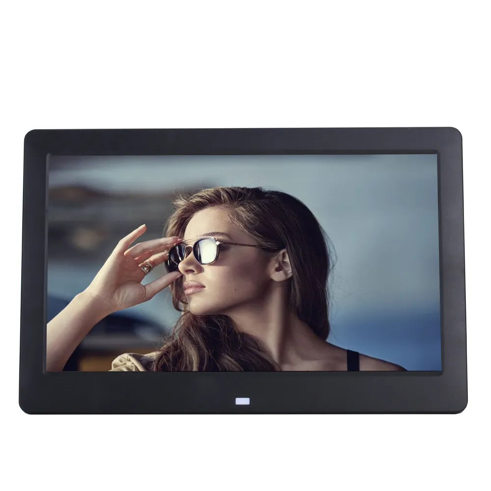 Benutzer definierte Ultra Slim Kunststoff LCD-Anzeigen Video Foto rahmen Digitaler Foto rahmen 10 Zoll