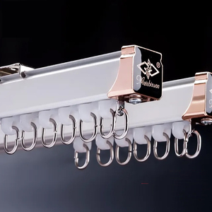White square Ceiling Track <b>Curtain</b> Rails <b>Curtains</b> Track - Product Image 4
