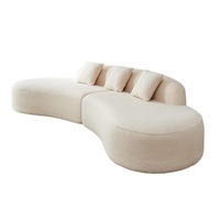 Komprimierte Sofa garnitur Möbel Unregelmäßig geformtes Wohnzimmer Sofa Moderne komprimierte Möbel