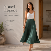 Robe longue tricotée grande taille pour femme, couleur unie, antibactérienne, en polyester, élégante et décontractée, pour l'été – Vente en gros
