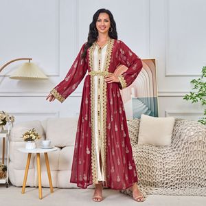<span class=keywords><strong>Robe</strong></span> d'été vintage <span class=keywords><strong>arabe</strong></span> deux pièces brodée, Abaya, Cardigan, Gilet – Prêt à l'emploi <span class=keywords><strong>pour</strong></span> le commerce transfrontalier au Moyen-Orient - Product Image 3