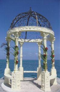Large Outdoor Domed White Marble Pavilion with Marble Roman <strong>Columns</strong> - Product Image 5