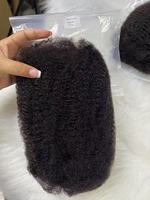 Cheveux 100% naturels non traités, afro crépus bouclés, extensions de cheveux humains vierges en vrac pour tresses et dreadlocks, 10-18 pouces