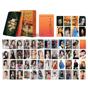 55 unids/set KPOP (G), caja de calor en álbum de fotos, postal MiYeon Soyeon YUQI Minnie Shuhua LOMO, tarjetas, regalo de colección de Fans