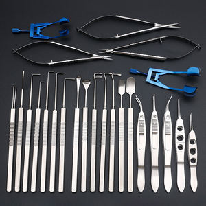 Juego <span class=keywords><strong>de</strong></span> 24 Piezas para <span class=keywords><strong>Estrabismo</strong></span> Veterinario, Tijeras para Extremidades <span class=keywords><strong>de</strong></span> Mascotas, Tijeras Planas para Gatos y Perros, Instrumentos Quirúrgicos Veterinarios - Product Image 2