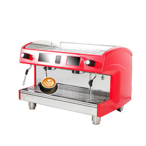Used Double Italian Making Coffee Espresso Machine 11L Capacity 9 <b>Bar</b> Manual Operation - Product Image 2