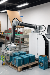 <span class=keywords><strong>Robot</strong></span> palettiseur automatique pour sacs de riz, pièces de contact en acier inoxydable de qualité alimentaire - Product Image 5