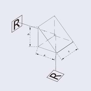 Giai 공장 공급 반사 방지 코팅 UV 융합 실리카 직각 프리즘 - Product Image 1