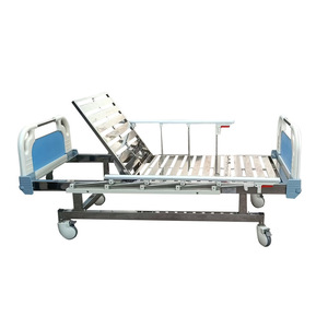 Kang Zhi Xing KX-S103 Manual Nursing <b>Bed</b> 2030x960x500mm With Guardrail Hospital <b>Bed</b> - Product Image 1