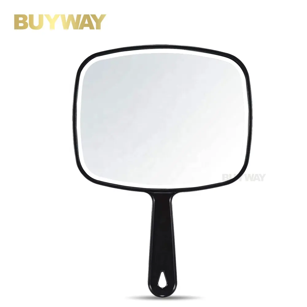 주문 로고 여행 허영 여자 소녀를 위한 소형 거울 살롱 이발사 미용 큰 크기 손 메이크업 거울