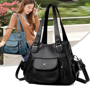 New Designer Fashion Handbag Women Large Capacity Tote Ladies Hand <b>Bags</b> <b>Soft</b> PU <b>Leather</b> and Handbags New Elegant Shoulder <b>Bag</b> - Product Image 2