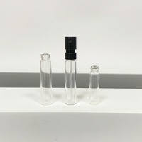 Flacon de parfum miniature de voyage en verre de 1 ml 2 ml, flacon de parfum d'échantillon, flacons de test d'huile de parfum, flacon d'emballage