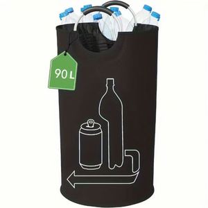 Cesto para Ropa Sucia con Asa de Aluminio, Cesto de Almacenamiento Impermeable de Tela Oxford para Ropa Sucia, Organizador para Baño, Dormitorio y Hogar - Product Image 3