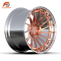 Jantes forgées en alliage 18 19 20 21 22 5x112 24 26 pouces 5x127 plaquées or rose concaves pour BMW M3 M4 X5 X3