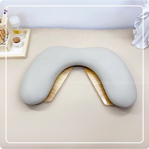 Russian-Style Beveled Leather Sofa Cushion U-Shaped Hand <b>Pillow</b> Nail Art Foldable Butterfly Design Special Desktop Nail - Product Image 2