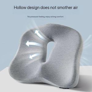 Coussin de siège ergonomique en mousse à mémoire de forme pour soulager les douleurs dorsales, sciatiques et du coccyx, soutien respirant pour le bureau et la voiture - Product Image 4