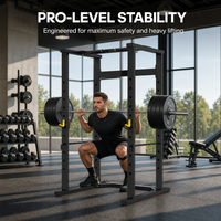 Rack de Squat Commercial Robuste pour Entraînement de Force Ultime – Équipement de Gymnastique Professionnel