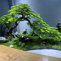Mini Bonsaï Artificiel de Pin en Pot, Réaliste, Sans Entretien, pour Décoration de Bureau, Balcon et Salle d'Étude
