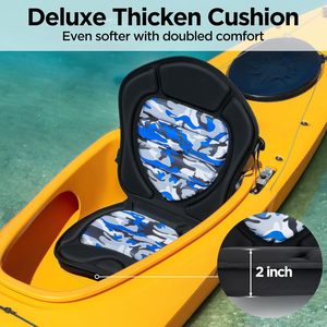 초두꺼운 신펑 카약 시트 등받이 지지대 <span class=keywords><strong>EVA</strong></span> 폼 폴리에스터 섬유 하드 교체용 패들 보드 SUP 워터플레이 맞춤형 - Product Image 5