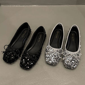 2025 printemps été Style coréen femmes mariée ballerines chaussures de mariage pour mariée sans lacet bout fermé tendance de la mode - Product Image 1