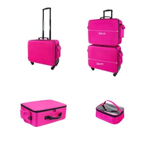 Maletín de Maquillaje Profesional, Maletín con Ruedas de Gran Capacidad para Maquilladores, Multifuncional, para Belleza, Arte de Uñas, Tatuajes, PU Impermeable - Product Image 5