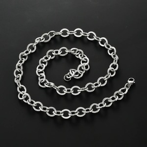 Collar de Acero Inoxidable con Diseño de Gota de Agua en Relieve, Ancho de 10 mm, Cadena de Eslabones Tipo Rolo, Estilo Punk, para Mujeres y Hombres, Regalos de Joyería - Product Image 2