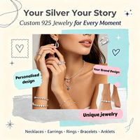 Bijoux fins personnalisés en argent sterling 925 plaqué rhodium, or 14K et 18K, PVD, ensemble boucles d'oreilles, bracelet, bague, collier, cadeau de fête