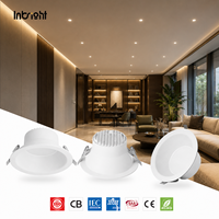 Downlight LED encastré à encoche profonde SMD ECO 15W 25W 35W 90 °   Plafonnier à angle de faisceau réglable et dimmable