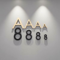 Lettres 3D en acrylique, logo personnalisé avec télécommande pour panneau mural de réception de bureau - Publicité et décoration