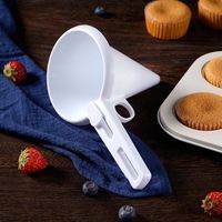Distributeur de crème à main conique pour glaçage au chocolat avec gobelet de séparation et entonnoir pour outil de pâtisserie