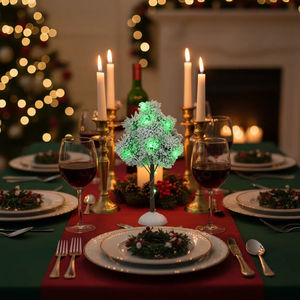 <span class=keywords><strong>Mini</strong></span> petits arbres <span class=keywords><strong>de</strong></span> <span class=keywords><strong>Noël</strong></span> modernes à LED, arbres <span class=keywords><strong>de</strong></span> <span class=keywords><strong>Noël</strong></span> artificiels miniatures pour la décoration intérieure <span class=keywords><strong>de</strong></span> bureau à domicile - Product Image 3