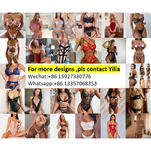 ZZYUP Lingerie sexy transparente de haute qualité en trois pièces, lingerie en dentelle pour femmes matures, jarretière, photos de femmes - Product Image 6