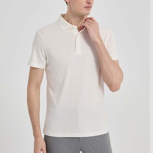 Camisetas Polo para Hombre Yiyi de 220g, Tejido Mezclado de Lana y Lyocell, Cuello Windsor sin Costuras con Prensado en Caliente, Absorbente de Humedad, Manga Corta - Product Image 6